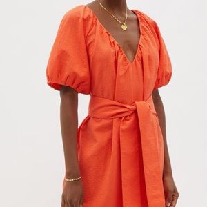 Mara Hoffman Orange Alora Midi Dress XS (fits like a Small)